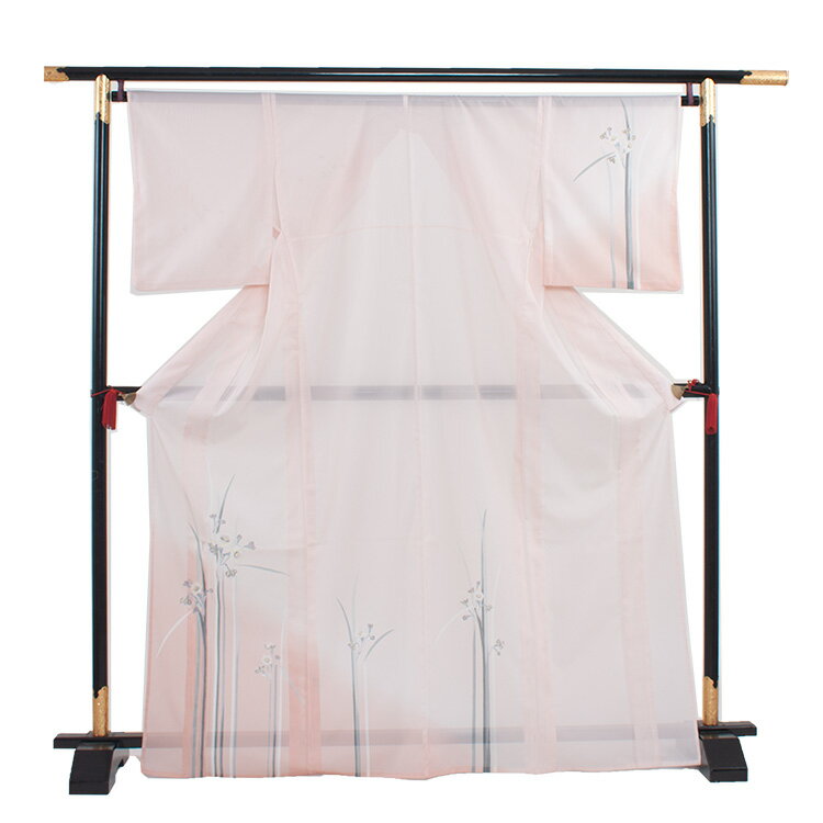 【レンタル】訪問着 レンタル / 夏用 絽 109 サーモンピンク 水仙 / 付下げ 着物 結婚式 お宮参り お茶会 式典 結納 訪問着レンタル 着物レンタル きものレンタル 訪問着フルセット ママ 母親 母 貸衣装 貸衣裳 刺繍 セット サマー 夏 涼しい 6月 7月 8月 9月 送料無料