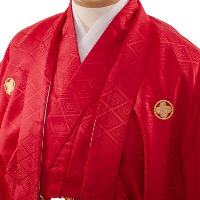 【レンタル】紋付12点フルセット 往復送料無料 新品足袋プレゼント 卒業式 結婚式 成人式 イベント レンタル袴 レンタル衣装 袴セット 羽織袴 紋付袴 袴レンタル 紋付羽織袴 男 袴 男性 セット メンズ 貸衣装 紋付き袴 紋付 羽織 着物 赤系 ゴールド 3AF4R02