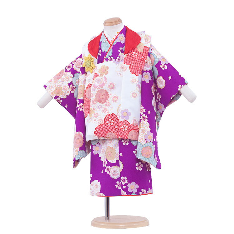 【レンタル】七五三 着物 2歳 女の子 レンタル 七五三レンタル 2歳女の子 二歳 女児 被布セットレンタル七五三 753 被布 小柄な3歳 2歳着物 着物レン...