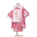 【レンタル】七五三 着物 2歳 女の子 / 2031赤 鞠と大華 / レンタル 七五三レンタル 2歳女の子 二歳 女児 被布セット レンタル七五三 753 被布...