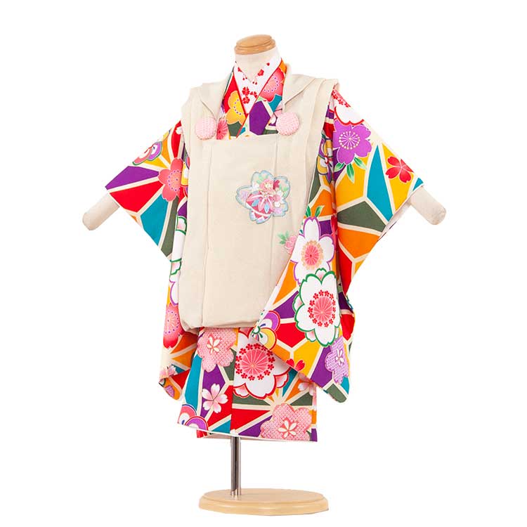 【レンタル】七五三 着物 2歳 女の子 レンタル フルセット 七五三レンタル 2歳女の子 二歳 女児 被布セットレンタル七五三 753 被布 小柄な3歳 2歳着...