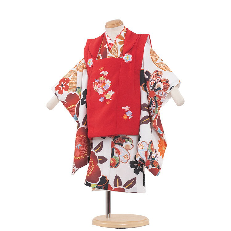 【レンタル】七五三 着物 2歳 女の子 レンタル フルセット 七五三レンタル 2歳女の子 二歳 女児 被布セットレンタル七五三 753 被布 小柄な3歳 2歳着...