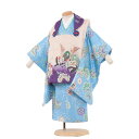【レンタル】【被布セット レンタル 2歳】【七五三 着物 2歳】2002 青・紫/花うさぎ / 七五三 男の子 3歳 七五三 レンタル 男の子 着物レンタル 七...