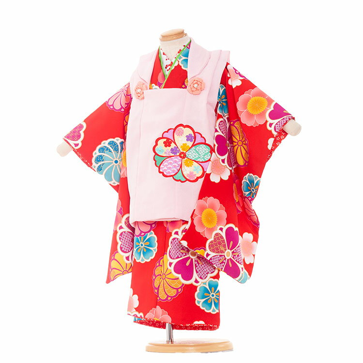 【レンタル】七五三 着物 3歳 女の子 レンタル おしゃれ かわいい アンティーク レトロ 和風モダン古典 3歳女の子 被布 753着物 被布フルセット 753...