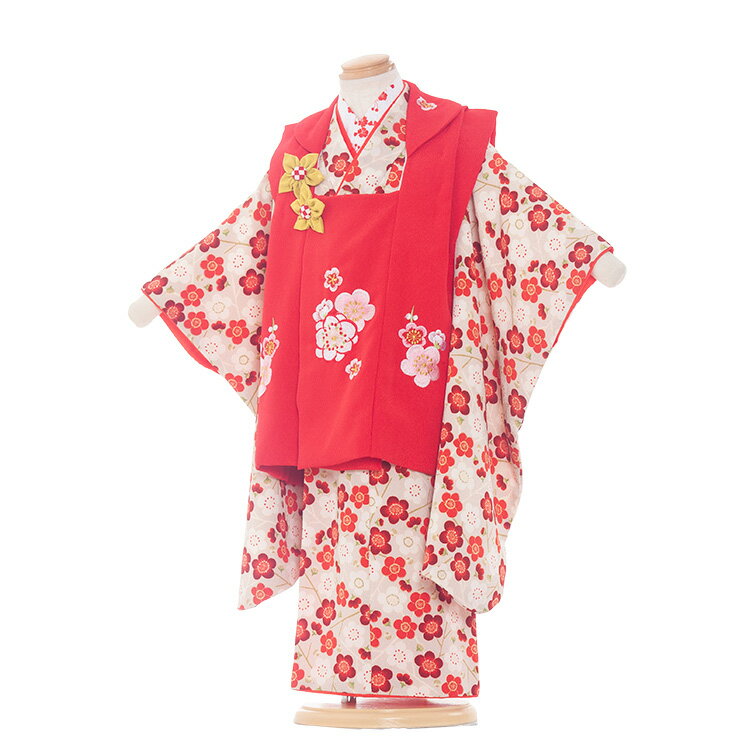 【レンタル】七五三 着物 3歳 女の子 レンタル おしゃれ かわいい アンティーク レトロ 和風モダン古典 3歳女の子 被布 753着物 被布フルセット 753...