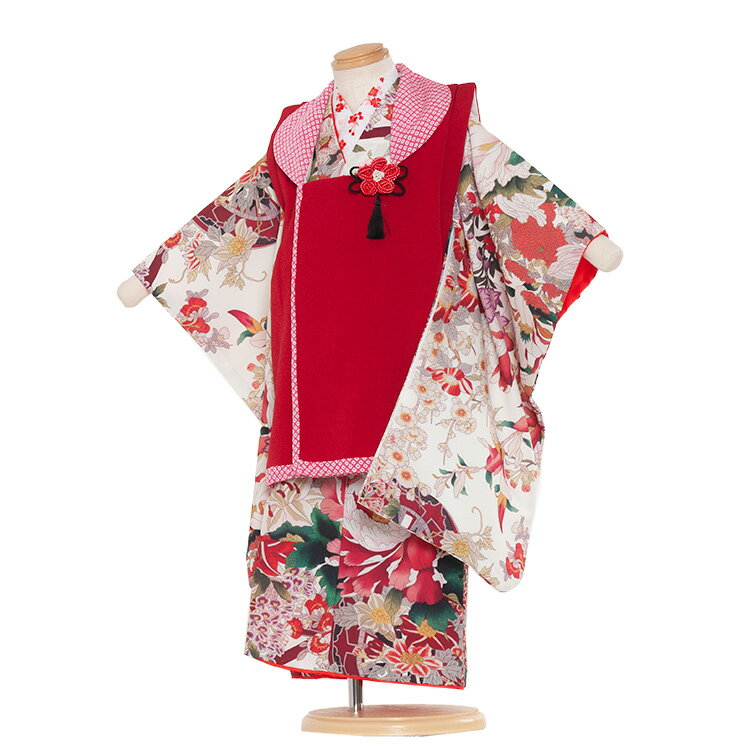 ※その他、ご要望などございましたら後に発信されますメールにご記載下さい。 ※キャンペーン対象外の商品もございますので、ご確認ください。 ※キャンペーンは不定期に変更となります。 ご注文時でのキャンペーン適用とします。ご了承くださいませ。着物レンタル/753/七五三レンタル 着物レンタル/七五三レンタル（3歳女の子） 3299　白地 【品　　番】 3299 【素　　材】 表地：合成繊維 　／　裏地：合成繊維 【レンタル内容】 着物・被布コート・半襦袢・草履・足袋・腰ひも2本・巾着・髪飾り ※お着物以外の小物は写真の商品と異なる場合がございます。事前の確認は出来かねます。 【レンタル期間】 ご利用日2日前にお届け致します。返却は、ご利用日翌日15時ご返却お手続き下さい。（3泊4日） &nbsp;【サイズ】 3歳用90〜100cm 裄→約40cm 着丈→約76cm ※小物は当店でコーディネートさせて頂きますので、写真の商品と異なる場合がございます。 ※簡単なサイズ調整（腰紐にて）が必要な場合があります。※箱タイプでの配送となります。 【備　　考】 実際の商品になるべく近い色を再現しておりますが、お客様のご覧になっているモニターや環境により、実際の色・質感等が若干異なる場合がございます。 ご容赦下さいませ。セーフティープラスとは衣裳を汚してしまった時、クリーニング代を請求しない京都ちりめんやの保険サービスです。無保険の場合は、衣装の汚れ等に対しましてメンテナンス料金が発生する場合がある事を予めご了承おき下さい。 ※環境問題（Eco/エコ）を考え、お買い上げ明細はご希望の方のみ発行致しております。ご希望のお客様はお手数ですが、コメント欄にお知らせください。 【お問い合わせ先】 メールにてお問い合わせ下さい。 E_Mail：info@santokubiken.com ※メールでのお問い合わせには、商品番号・氏名のご記入をお願い申し上げます ★レンタル内容 着物・被布コート・半襦袢・草履・足袋・腰ひも2本・巾着・髪飾り ＊下着（肌襦袢）は入っておりません。キャミソールやU首半そでシャツをご用意ください。 ＊巾着・草履・髪飾りのデザインは、それぞれのお衣装により変わります。 着物レンタル/七五三レンタルの「京都ちりめんや」では、 お子様の晴れの日を祝う、お宮参りの産着（初着・熨斗目・掛け着物） ブランド産着・七五三の着物等、豊富な品揃えで、みなさまをお待ち申し上げております。