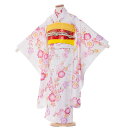 七五三 着物 7歳 フルセット 帯 / 7054白地 桜 / / 七五三 着物 7歳 七五三 レンタル 七五三 着物 7歳 7歳女の子 着物レンタル 7歳女児 七五三セット 子供着物 レンタル七五三 七五三レンタル 女の子7歳 レンタル七五三 ★往復送料無料★