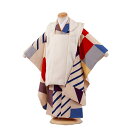 【レンタル】七五三 3歳 男の子 3A04 被布 着物 レンタル アンティーク レトロ モダン おしゃれ レンタル 男児 3歳 子供 きもの 被布セット 和装 ...