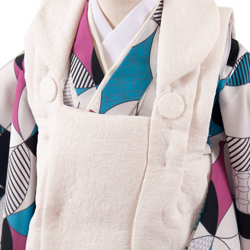 【レンタル】七五三 3歳 男の子 3A25 グレー 七宝 被布 着物 レンタル アンティーク レトロ モダン おしゃれ レンタル 男児 3歳 子供 きもの 被布セット 和装 お祝い 3才 男児 数え年 被布コート かわいい お揃い 京都 貸衣装 新品足袋プレゼント 往復送料無料 3