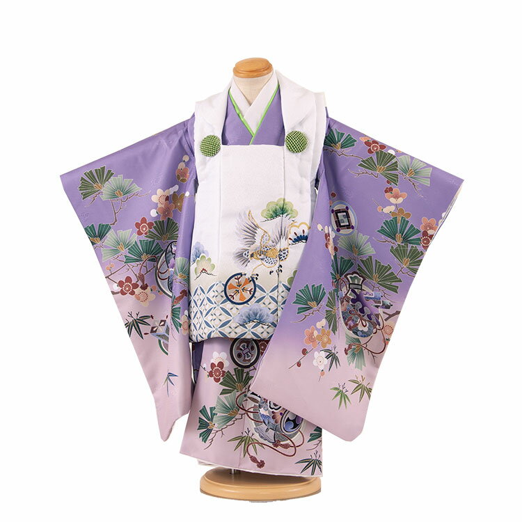 【レンタル】七五三3歳男児被布 着物レンタル アンティーク レトロ モダン おしゃれ レンタル 男児 3歳 子供きもの 被布セット 和装 お祝い 3才 男の子 ...