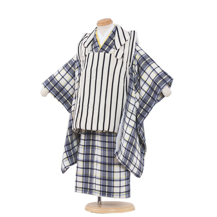 【レンタル】七五三 着物 3歳 男の子 身長90〜100センチ レンタル おしゃれ アンティーク レトロ 和風モダン古典 3歳男の子 被布 753着物 被布フル...