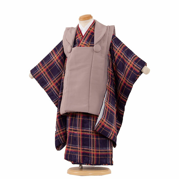 【レンタル】七五三 着物 3歳 男の子 身長90〜100センチ レンタル おしゃれ アンティーク レトロ 和風モダン古典 3歳男の子 被布 753着物 被布フル...