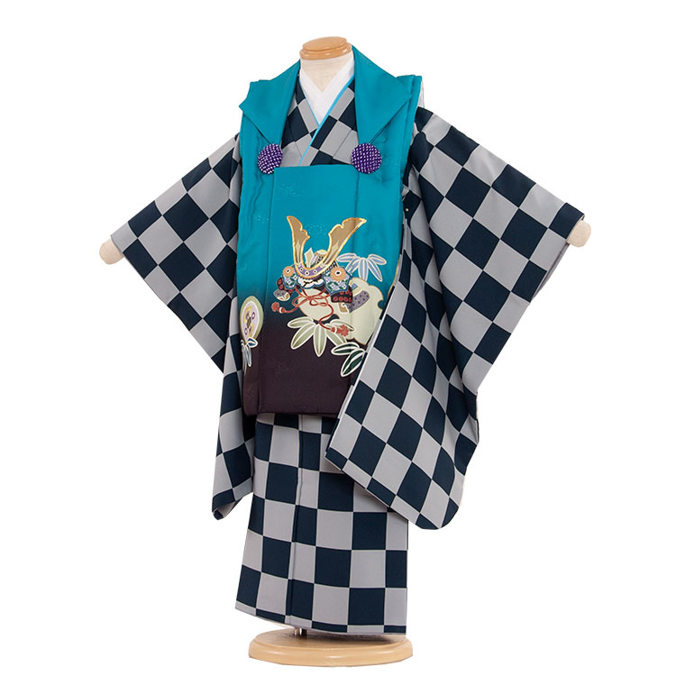 【レンタル】被布 レンタル 男児 七五三 被布 着物 レンタル 七五三 5-31 3歳男の子 七五三 男児 着物 3歳 子供 きもの 被布 セット お正月 和装...