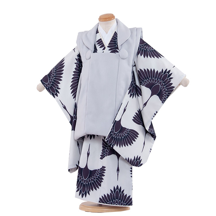 【レンタル】七五三 3歳 男の子 5-48 被布 着物 レンタル アンティーク レトロ モダン 古典 レンタル 男児 七五三 3歳 子供 きもの 被布セット 和...