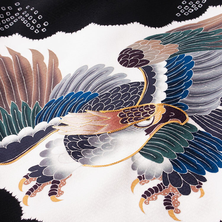 【レンタル】お宮参り 着物 レンタル 男の子 祝い着 男 産着 産着レンタル 祝着レンタル 着物レンタル 男の子産着 お宮参り 初着 宮参り 京都 赤ちゃん 掛け着お食い初め 初着 祝い着 赤ちゃん着物 記念撮影 格安 往復送料無料 2633 黒地 鷹と兜