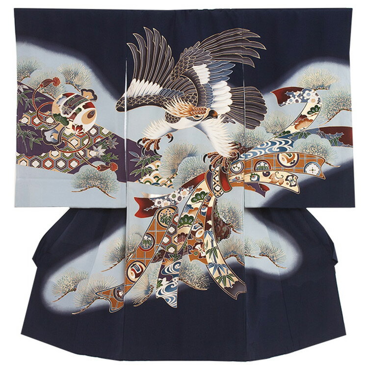 【レンタル】【正絹】男の子レンタル産着 産着レンタル 祝着レンタル 着物レンタル 男の子産着 お宮参り 初着 祝い着 赤ちゃん着物 記念撮影 格安 安い 往復送料無料　3AL2145のサムネイル