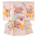 【レンタル】お宮参り 着物 レンタル 女の子 祝い着 女 のしめ 産着 初着 宮参り 京都 赤ちゃん ベビー帽子セット よだれかけ無料 掛け着 女児 レンタル おしゃれ 人気 色 柄 かわいい 往復送料無料 お宮参り 高級 産着レンタル 1531 ベージュ 桜 まり