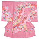 【レンタル】お宮参り 女の子 144赤地・絞り風 鈴毬 レンタル 帽子 よだれかけ 着物 お宮参り着物 女児 祝い着 女 のしめ 産着 初着 宮参り 京都 赤ちゃん ベビー帽子セット無料レンタル かわいい 往復送料無料