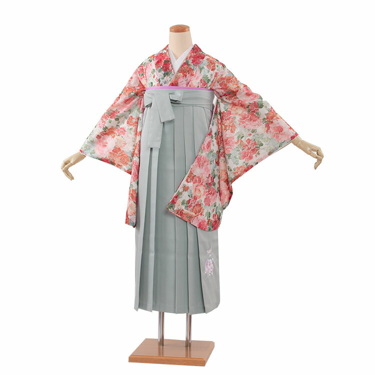 【レンタル】卒業式 袴 レンタル 女 女性 レンタル 卒業袴レンタル 卒業式袴セット 着物 レンタル 二尺袖 着物 袴 フルセット 女性 大人 大学生 専門学生 卒業式 謝恩会 新品足袋プレゼント 往復送料無料 3AG1233(4)