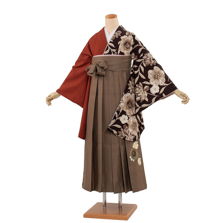 【レンタル】 卒業式 袴 フルセットレンタル 1528 紅一点 くすみカラー 女性 おしゃれ 人気 おすすめ ..