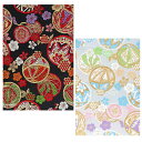 御朱印帳 大判 鞠 手毬 黒マリ 白マリ 選べる紙 白 鳥の子 180×120 かわいい おしゃれ 京都ちせん 蛇腹 式 お寺 神社 巡り や 旅行 にも 金襴 生地 が 上品 で 高級 感 のある一冊です。和紙 が 選べる サイズ 人気 てまり