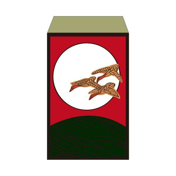 花札・月に雁／ポチ袋(中)5枚セット お年玉袋・ぽち袋・おしゃれでかわいい多目的祝儀袋