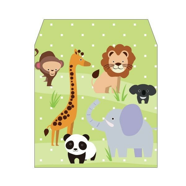 動物園／コイン用ポチ袋(小)5枚セット お年玉袋・ぽち袋・おしゃれでかわいい多目的祝儀袋