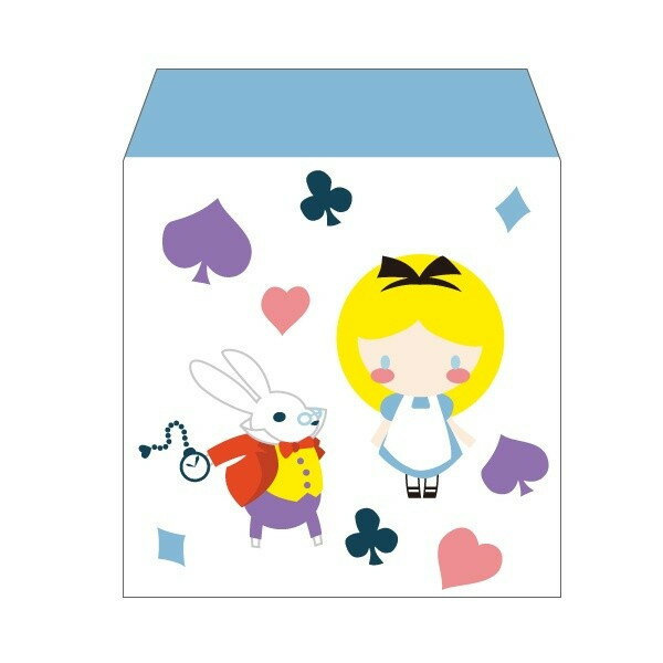 不思議の国のアリス(童話)／コイン用ポチ袋(小)5枚セット お年玉袋・ぽち袋・おしゃれでかわいい多目的..