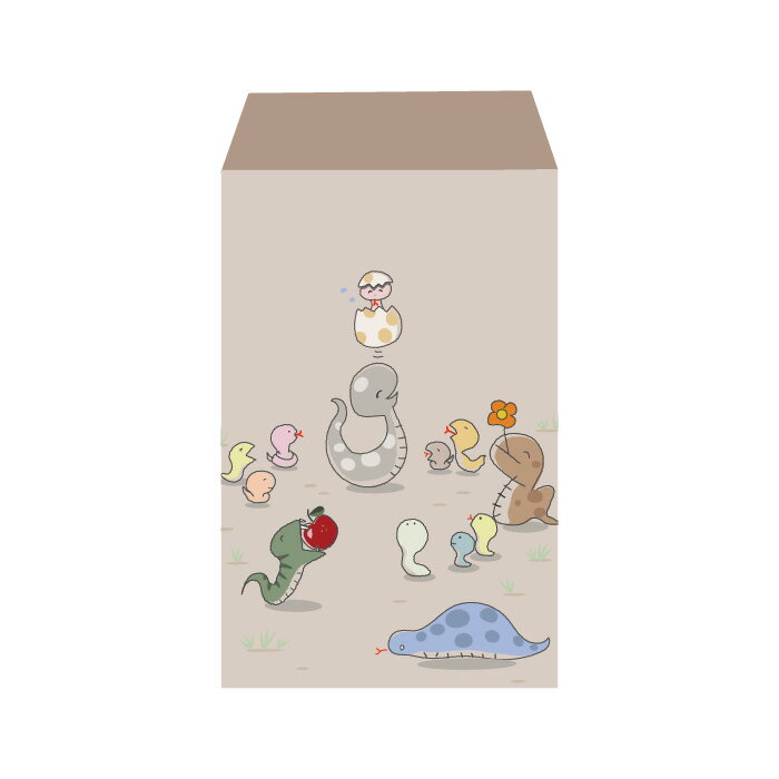 【2025年お年玉袋】ニョロたん／ポチ袋(中)3枚セット お年玉袋・ぽち袋・おしゃれでかわいい多目的祝儀袋