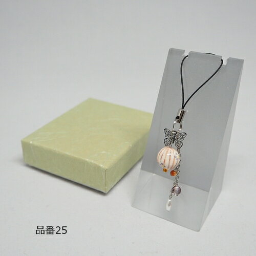 清水焼 ストラップ(根付) 品番25 化粧箱入