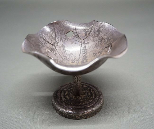 南鐐荷葉　蓋置　12代 和田美之助