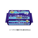 アクティ　トイレに流せるたっぷり使えるおしりふき100枚×24パック(2400枚)