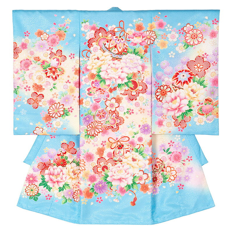 楽天市場】女の子 産着（カラーブルー）（ベビーファッション