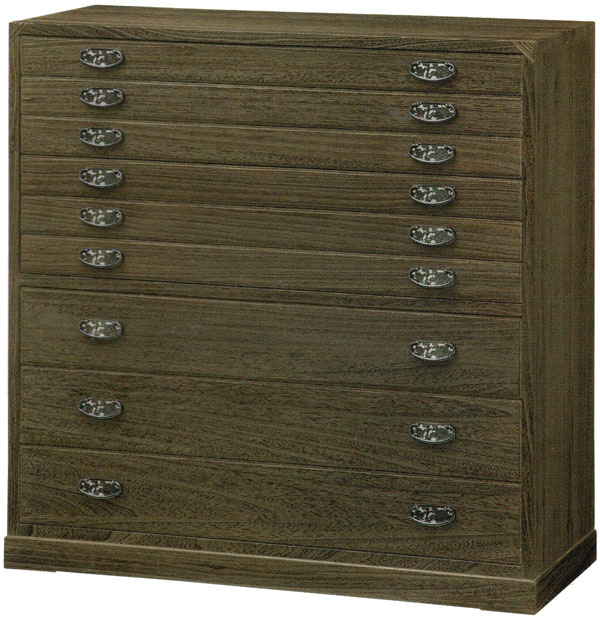 静岡県産 焼桐タンス 9段 総桐 とのこ仕上げ 幅102.5 整理総桐箪笥国産品 整理ダンスFK-640 送料無料 桐タンス 桐たんす 桐箪笥 家具 京都-市やま家具 RCP 日本製 桐だんす 桐ダンス 収納ケース 桐 タンス 着物 収納 桐箱 押入れ 押入 国産 着物収納