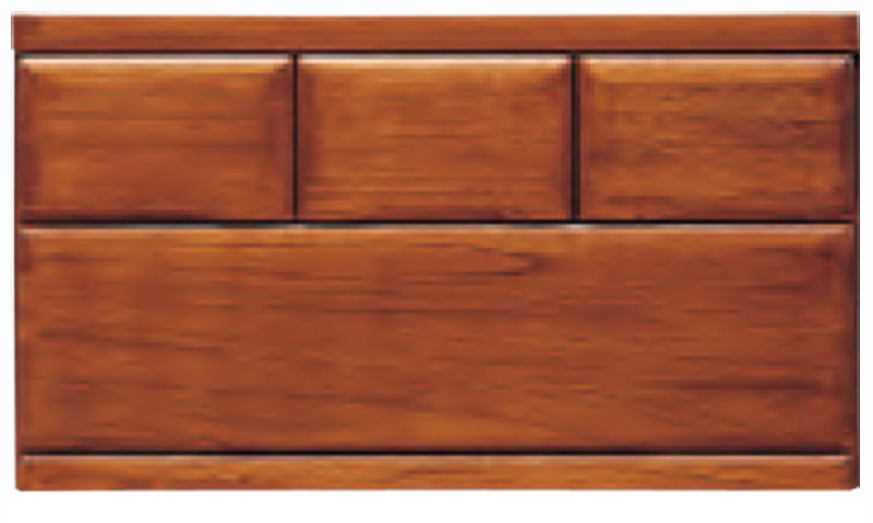 愛知県製造の桐たんす 90cm幅2段 2段ウレタン仕上ナチュラルライトダーク の3色対応 衣類収納 桐箪笥 桐タンス 302クローゼットチェスト キャスター付【桐子】【関東〜九州設置送料無料】(3)