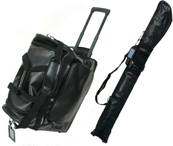 防具袋 竹刀袋セット PVC遠征用キャリーバッグ + PVC竹刀ケース【キャリー防具袋・肩掛け竹刀袋】