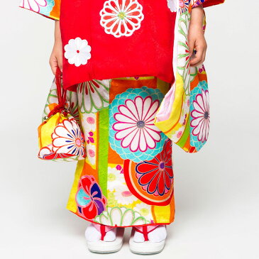 【楽天スーパーSALE】紅一点 ブランド 【レンタル】 被布コート 11点フルセット【3歳 三歳 貸衣装 七五三】子供 女児 ひな祭り お正月【往復送料無料】古典 白 赤