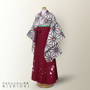 【ワンダフルデー限定 クーポンで10%OFF!】【レンタル】ジュニアサイズ 二尺袖 着物 袴 フルセット 【十三参り 卒業式 貸衣装 晴れ着 小学生】白 麻の葉...