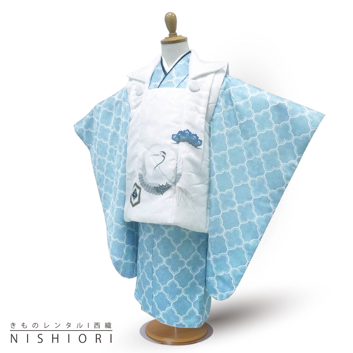 【スーパーSALE 全品半額クーポン配布中!】【レンタル】 七五三 被布コート 三歳 男児 着物 アンサンブル セット フルセット 被布【3歳 貸衣装 子供 男...