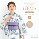 2025年 夏 新作 初心者さんでも安心◎ 簡単着付け 二部式 浴衣 【送料無料】帯セット しわ兵児帯 二部式 レディース 浴衣 2点セット【 浴衣(上衣 ・下衣) / 帯 】セパレート 二部式 帯コーディネート済 兵児帯 上品 きれいめ 大人の浴衣 セット 白 紫陽花