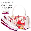 【クーポンで10%OFF! 1日限定】草履バッグセット 帯地 使用 4枚芯 ヒール草履 レディース ミルフィーユ フリーサイズ 赤×白 朱色系 振袖に最適【フリ...