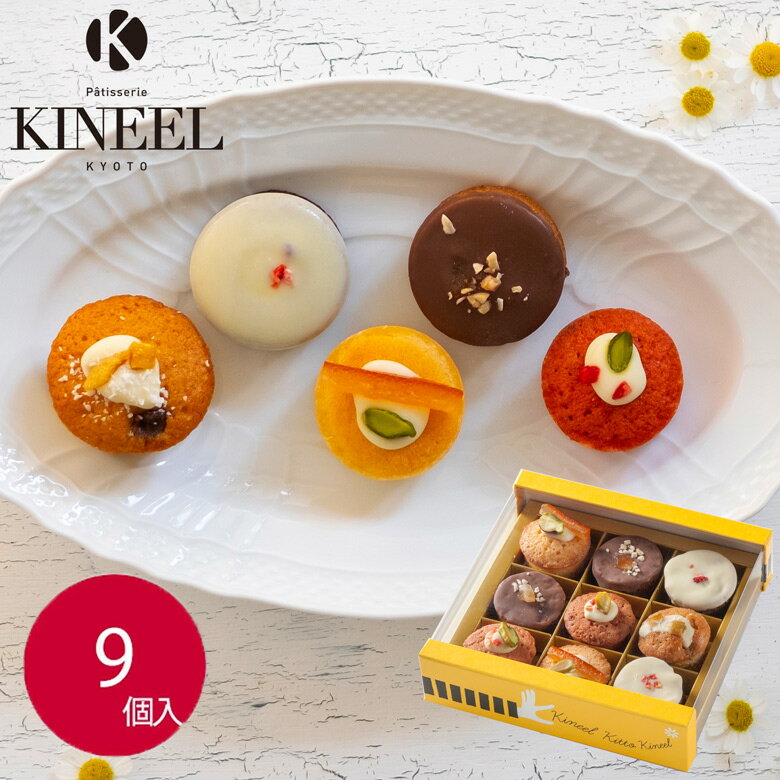 KINEEL プチケーキ 詰め合わせ 姫ガトー9個入｜キニール 焼菓子 京都 洋菓子 クリスマス　スイーツ お祝い 内祝い 引菓子 出産祝い 就職祝い ギフト 手土産 かわいい 贈り物 プレゼント 鼓月