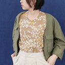 kurofuneTシャツ・こぼれ桜 ベージュ M 京都くろちく