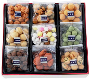 京都の豆菓子9種類詰合せ。手土産に【京都・豆富】の自信作をどうぞ。 　豆蔵（まめぞう）　9袋入