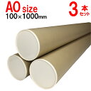 B1用ポスター筒 プラスチックキャップ付き 3本セット 内径100mm×1メートル 肉厚1,5mm 1000mm 紙筒 紙管 ケース 梱包資材 発送 カレンダー...