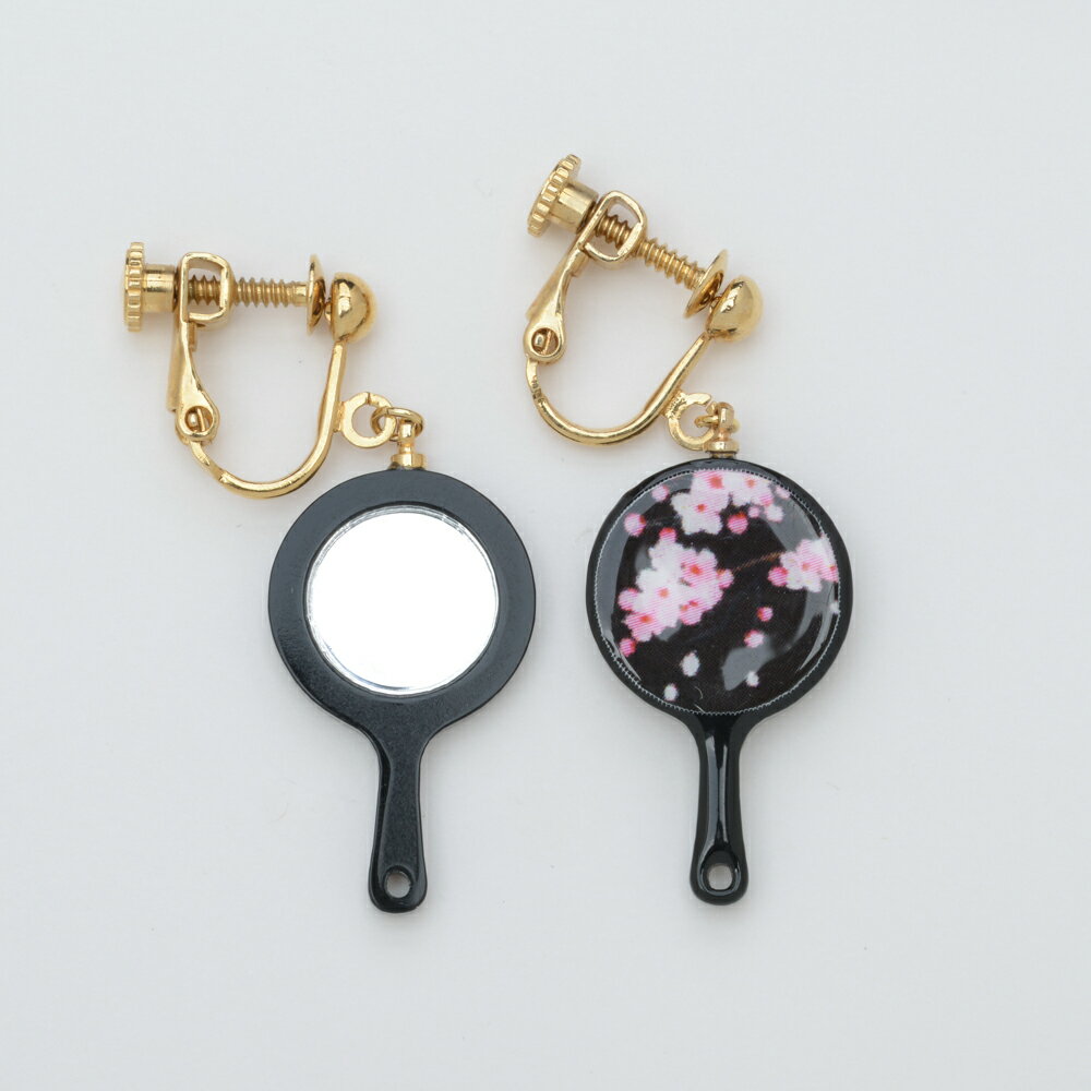 イヤリング　手鏡和小物　アクセサリー　日本製和装　オシャレアクセサリー