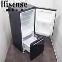 【中古】LB-HRD15CB/冷蔵庫/150L/Hisense/ハイセンス/HR-D15CB/2018年式/スタイリッシュデザイン/ブラック/ファン式自動霜取り/配送設置