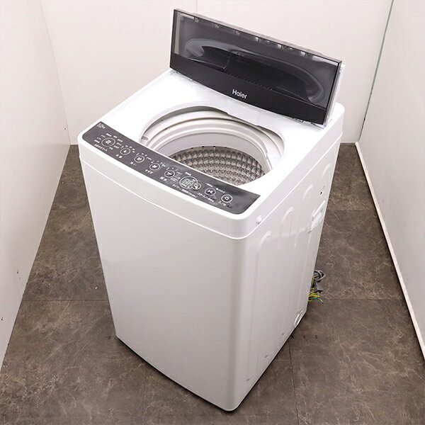 【中古】洗濯機/ハイアール/一人暮らし/5.5kg/コンパクト/予約機能/ステンレス槽/風乾燥/送料込み特価品/JW-C55D-K/SB06-013