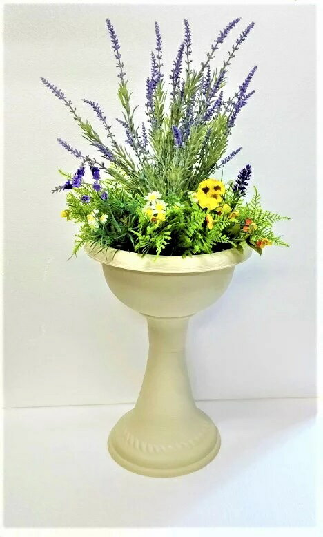 ●造花 ラベンダー プランター [ gfk-321 ] 送料無料 98112