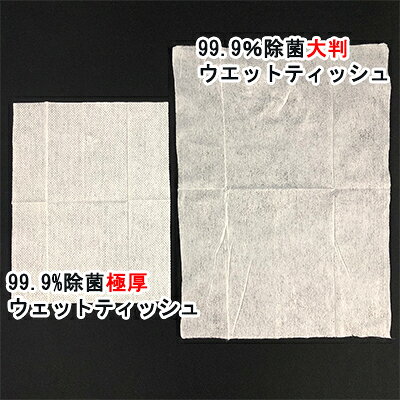 ●99.9％ 除菌 大判 ウエットティッシュ 20枚 50袋 まとめ買い 送料無料 73238